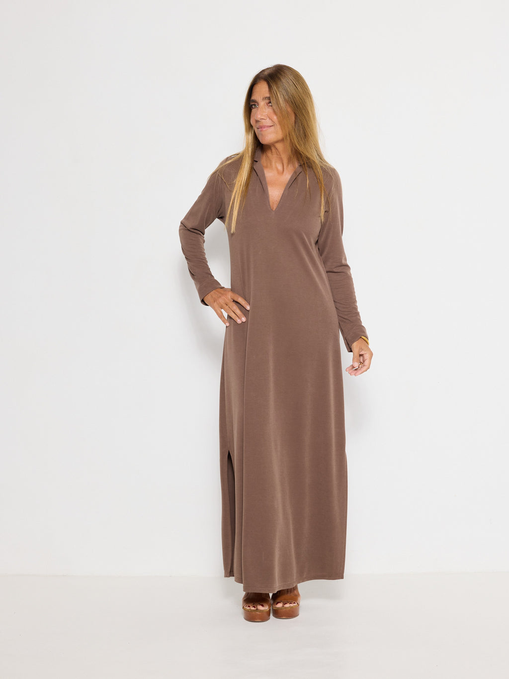 Vestido Duna · Tabaco · 4