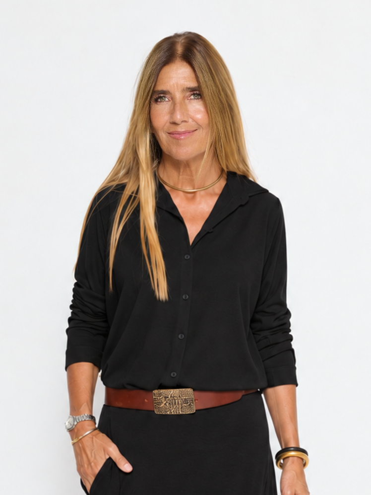 Camisa Lea · Negro