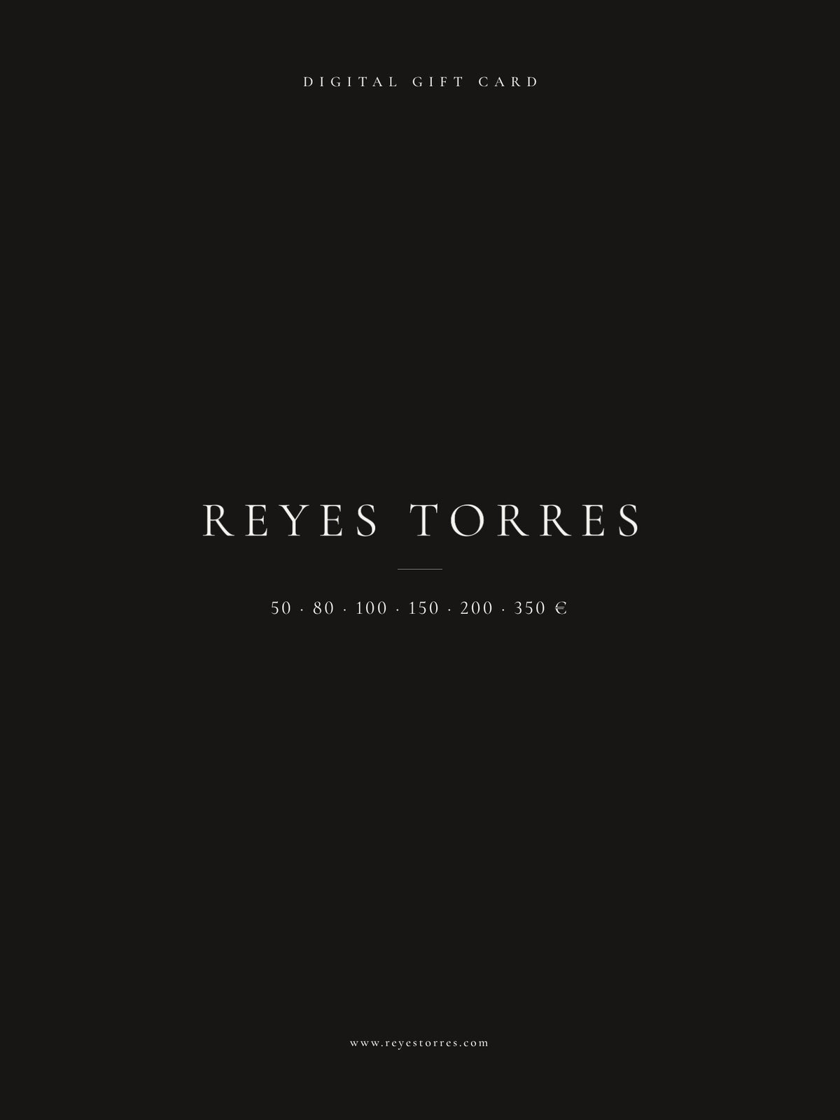 Reyes Torres tarjeta regalo digital