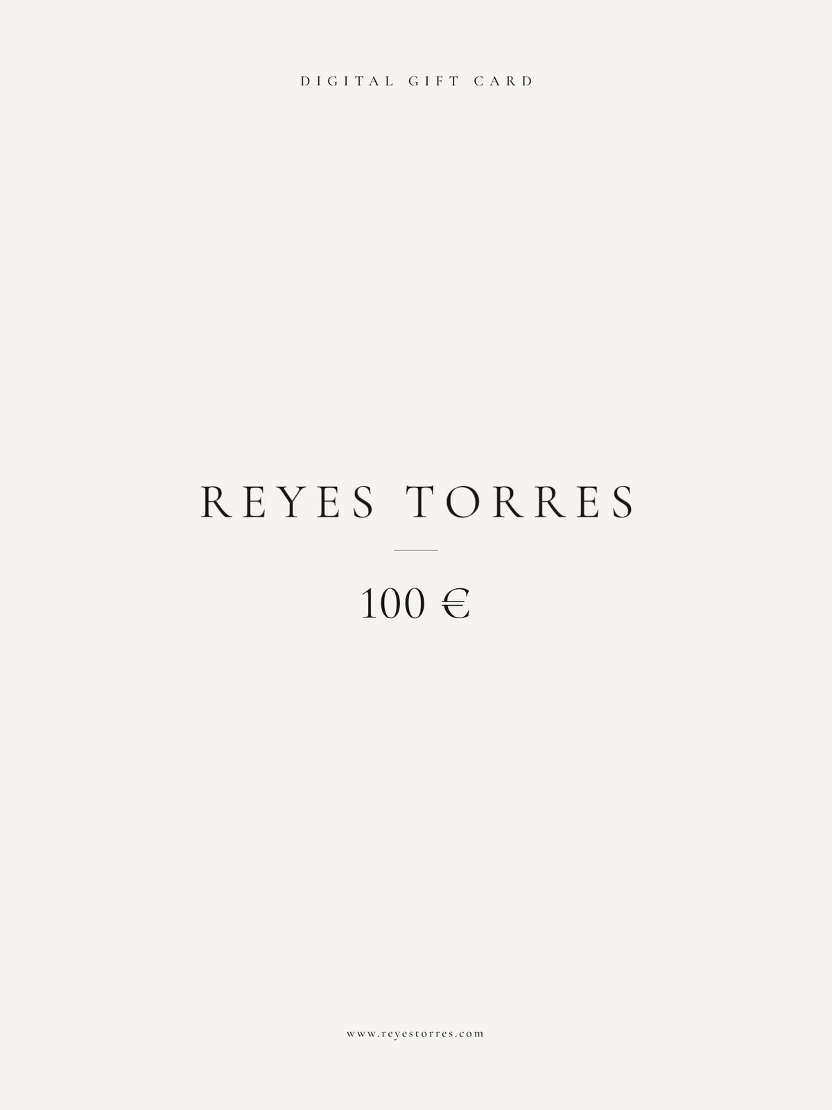 Reyes Torres tarjeta regalo digital 100 €